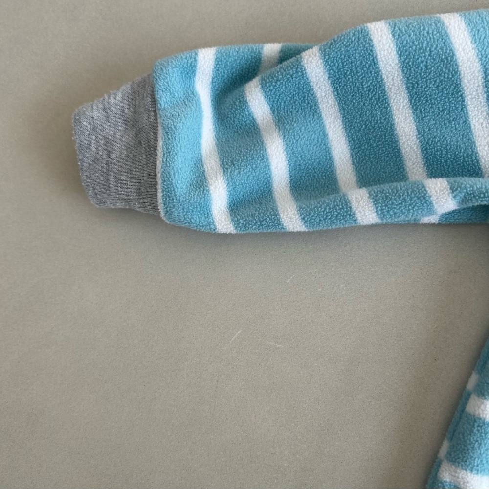 Carter's Teal Striped Dinosaur Footie - Picture 7 of 9